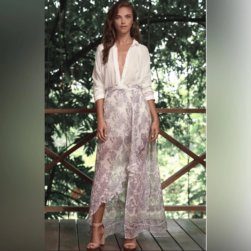 The Jetset Diaries Lavender High Low Skirt - Picture 1 of 5